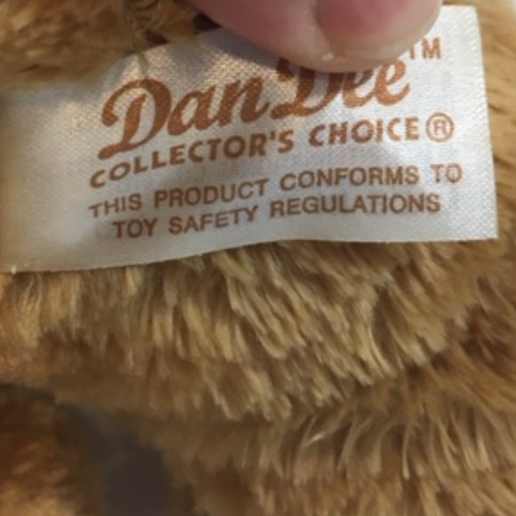 DAN DEE Christmas Teddy Bear Plush Stuffed Toy Green Scarf Magnetic Paws 12" - Picture 6 of 7